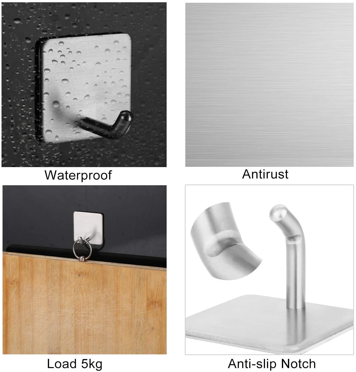 3m : Gancho de Acero Inoxidable 3M